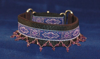 Purple Beaded Collars